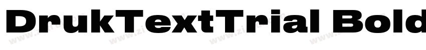 DrukTextTrial Bold字体转换